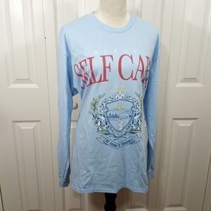 Self Care Graphic Long Sleeve Top by Love Tribe Size 1X